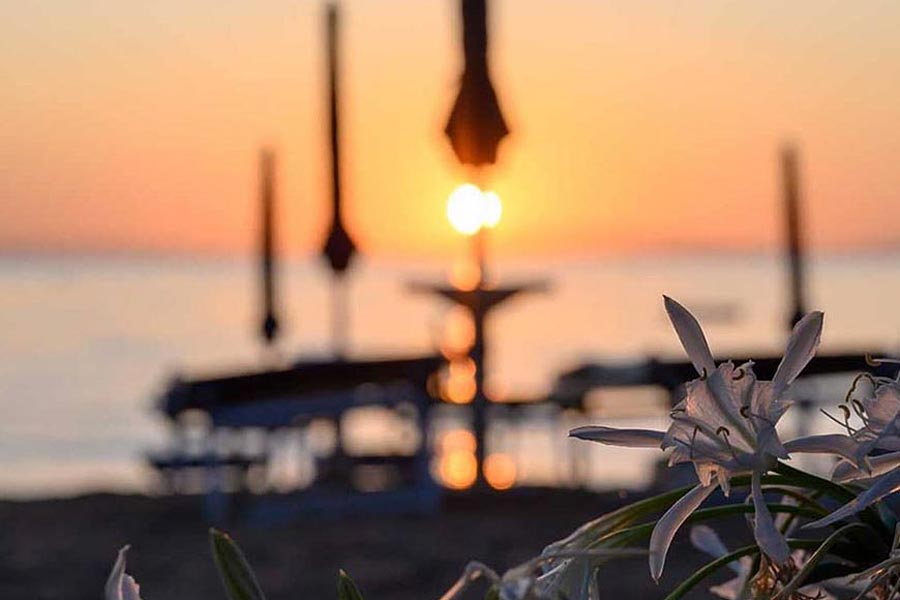 La spiaggia a Nisporto