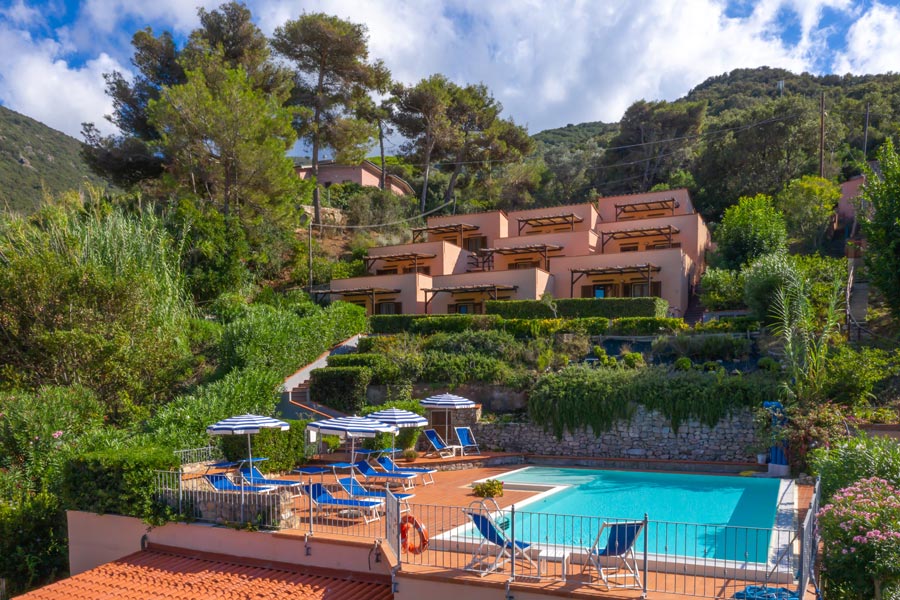 The apartments of Residence La Fonte, Elba